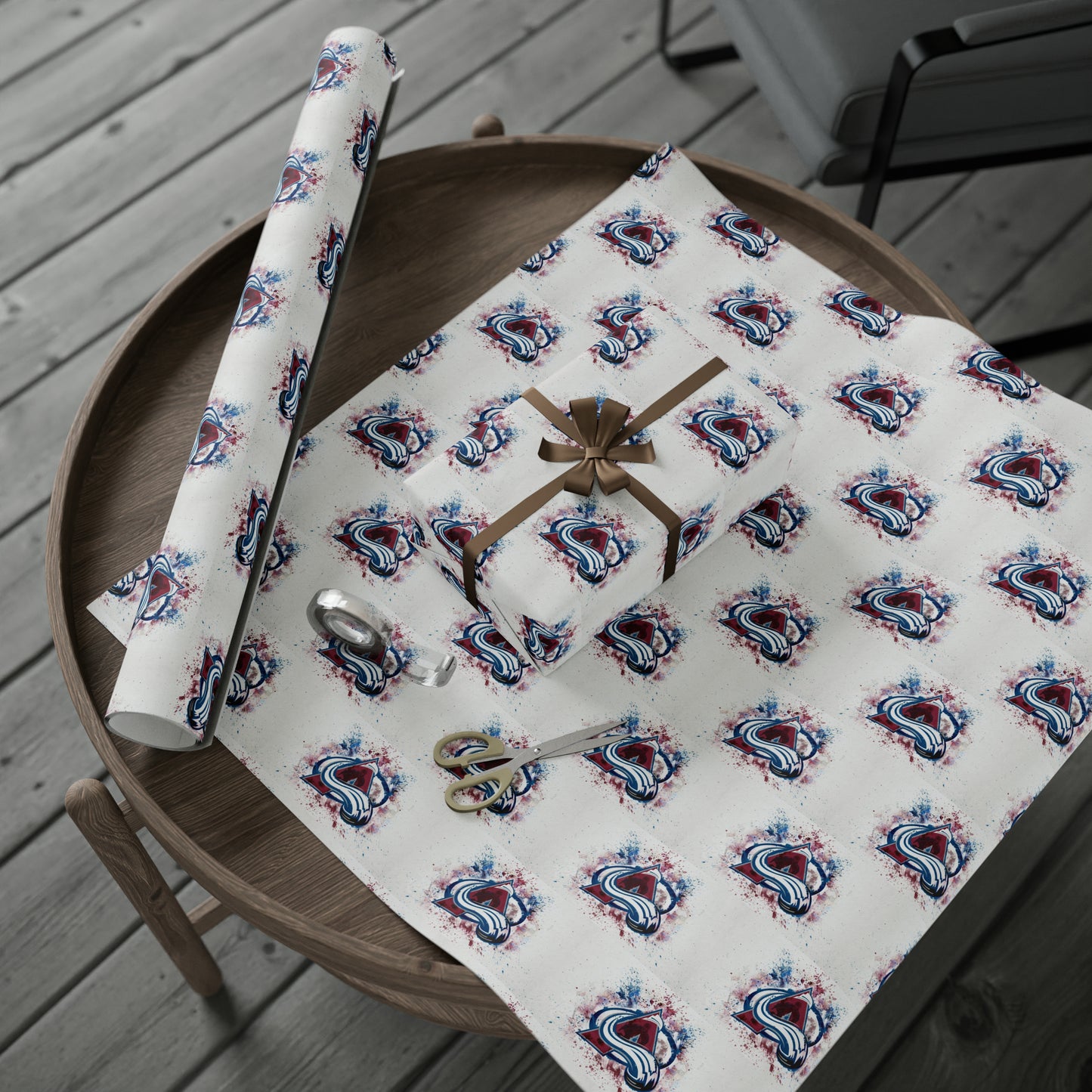 Colorado Avalanche NHL Hockey Birthday Gift Wrapping Papers Holiday