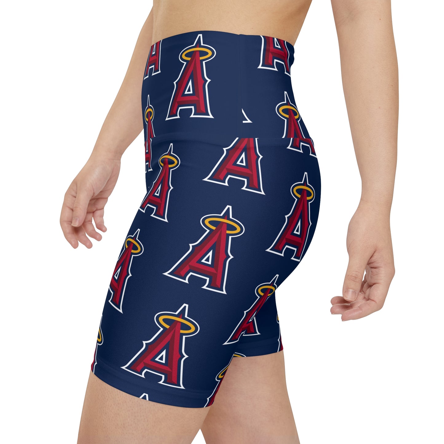 Los Angeles Angels Anaheim MLB Baseball Women's Workout Bike Comfy Shorts