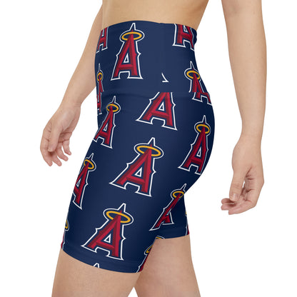 Los Angeles Angels Anaheim MLB Baseball Women's Workout Bike Comfy Shorts