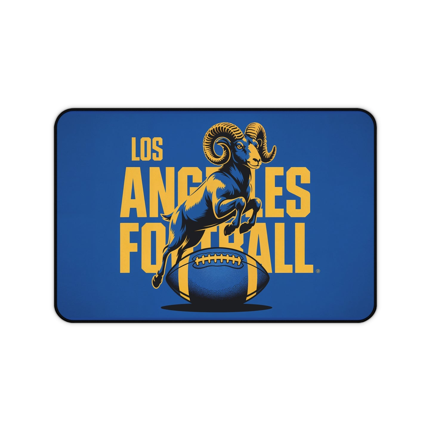 Los Angeles Football High Definition Print Non Slip Desk Mat Office Home Mouse Pad Sports Fan Gift Ultra Smooth Surface Rubber Backing