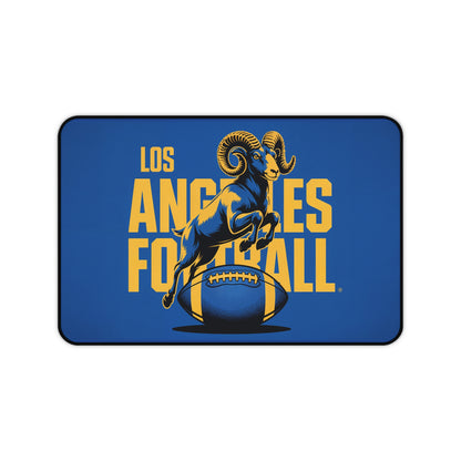 Los Angeles Football High Definition Print Non Slip Desk Mat Office Home Mouse Pad Sports Fan Gift Ultra Smooth Surface Rubber Backing