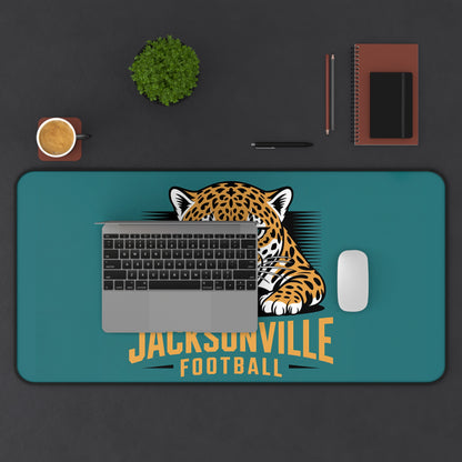 Jacksonville Football High Definition Print Non Slip Desk Mat Office Home Mouse Pad Sports Fan Gift Ultra Smooth Surface Rubber Backing
