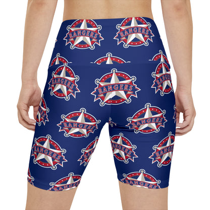 Texas Rangers MLB Baseball Women's Workout Bike Comfy Shorts