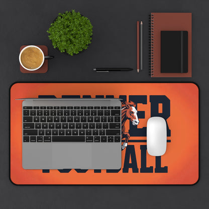 Denver Football High Definition Print Non Slip Desk Mat Office Home Mouse Pad Sports Fan Gift Ultra Smooth Surface Rubber Backing