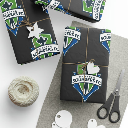 Seattle Sounders FC MLS Birthday Gift Wrapping Paper Soccer Holiday