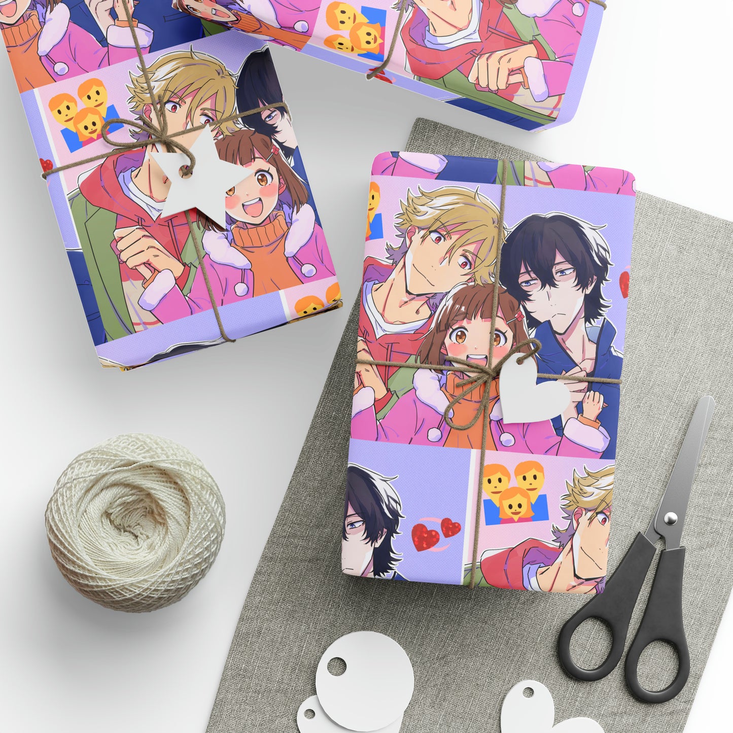 Buddy Daddies Anime Cartoon Geburtstagsgeschenkpapier