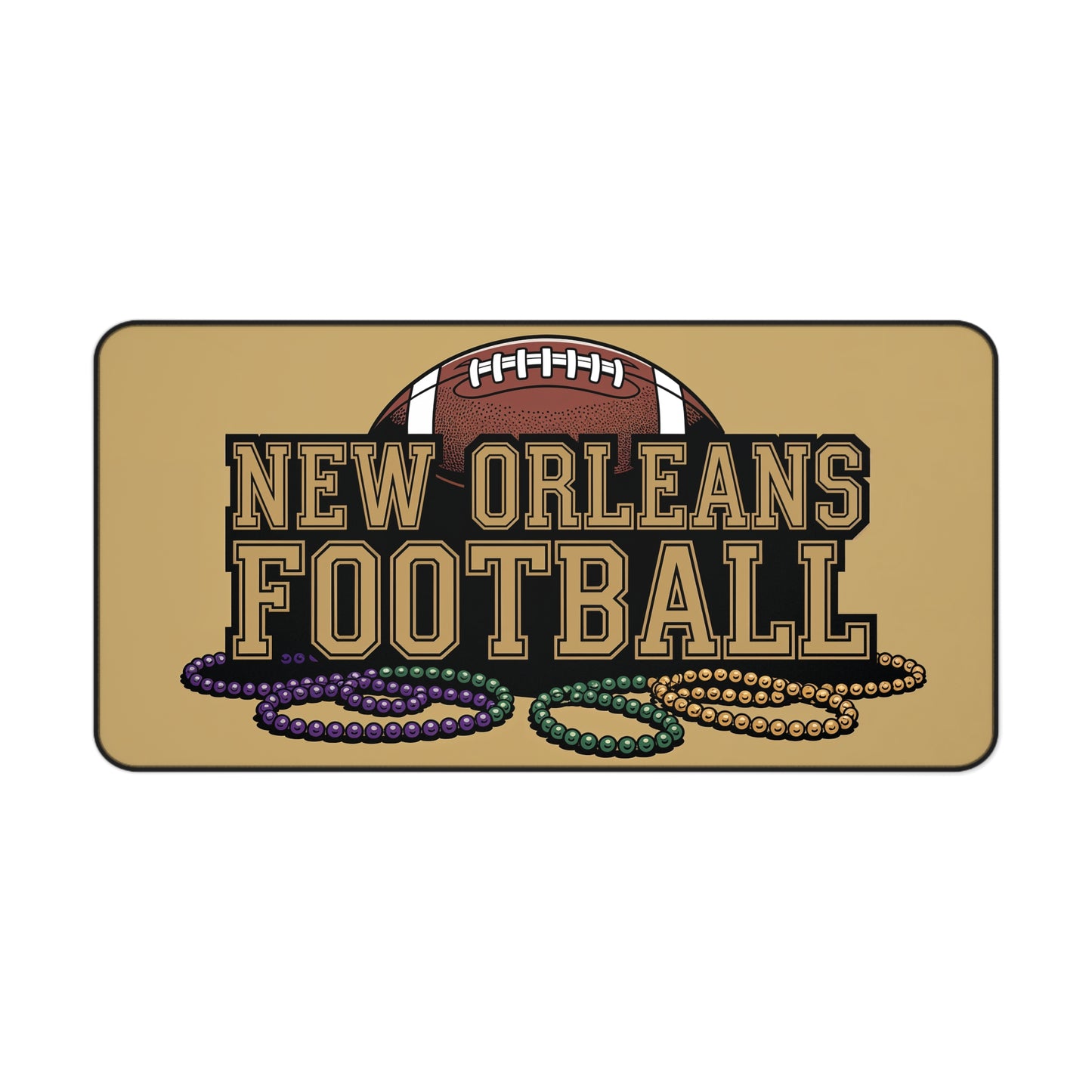 New Orleans Football High Definition Print Non Slip Desk Mat Office Home Mouse Pad Sports Fan Gift Ultra Smooth Surface Rubber Backing