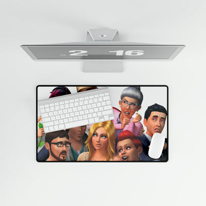 The People of Sims 4 High Definition Epic PC Video Game American Desk Mat