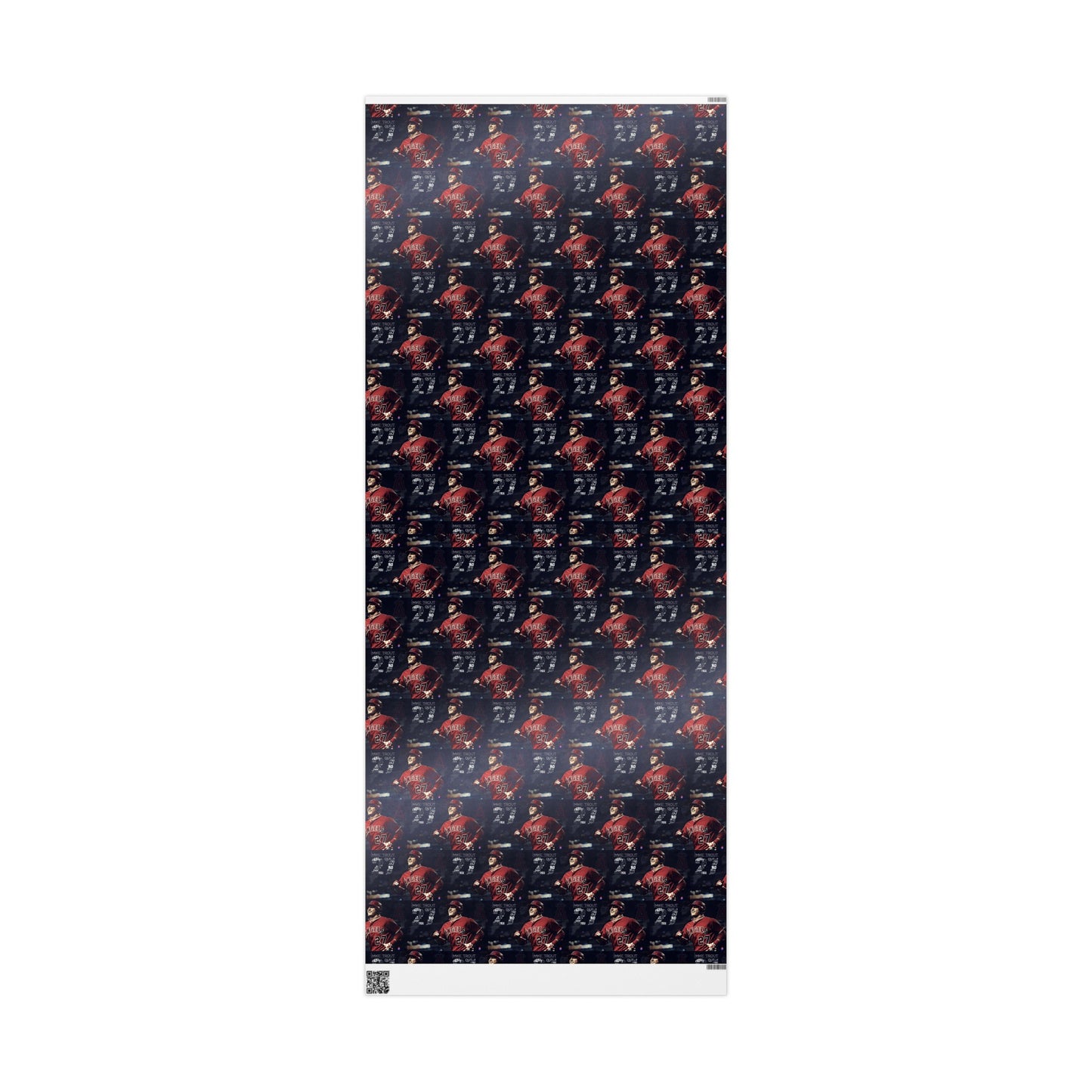 Mike Trout Angels Baseball MLB Birthday Gift Wrapping Paper Holiday