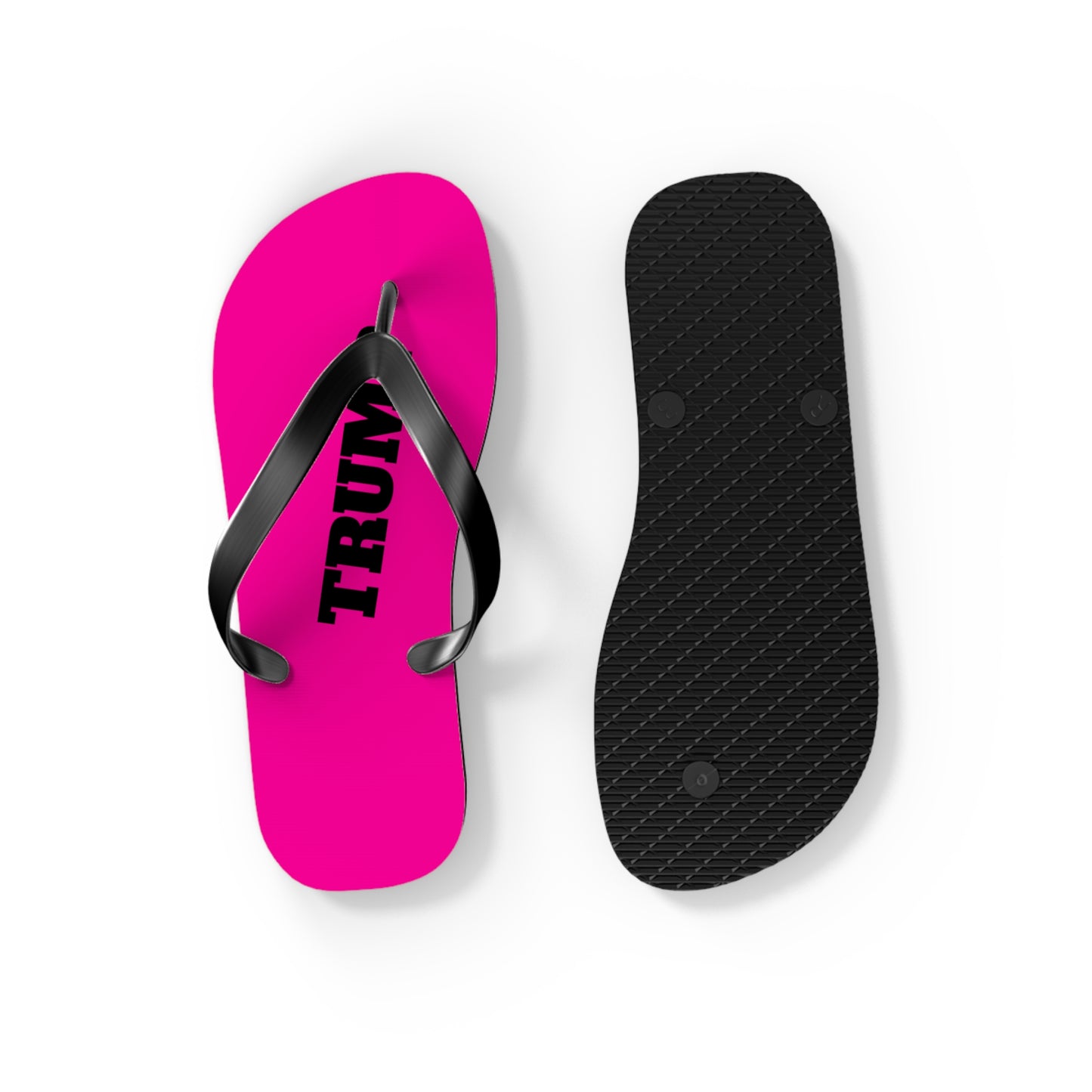 Hot Pink Trump Comfy Summer Beach Unisex Flip Flops