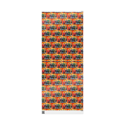 The Big Bang Theory cast TV Show Birthday Gift Wrapping Paper Holiday