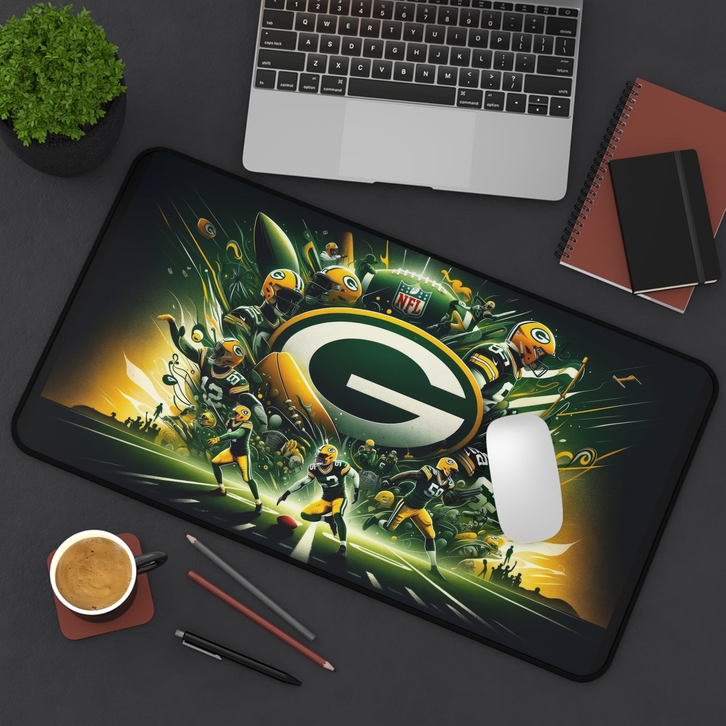 Green Bay Packers Football High Definition Desk Mat Mousepad