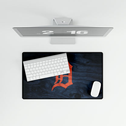 Detroit Tigers Woodgrain look MLB Baseball High Definition Desk Mat Mousepad