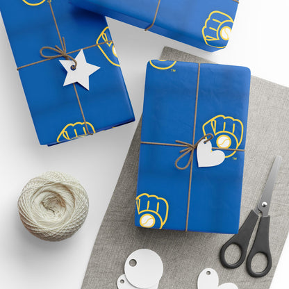 Milwaukee Brewers Baseball MLB Birthday Graduation Holiday Gift Wrapping Paper
