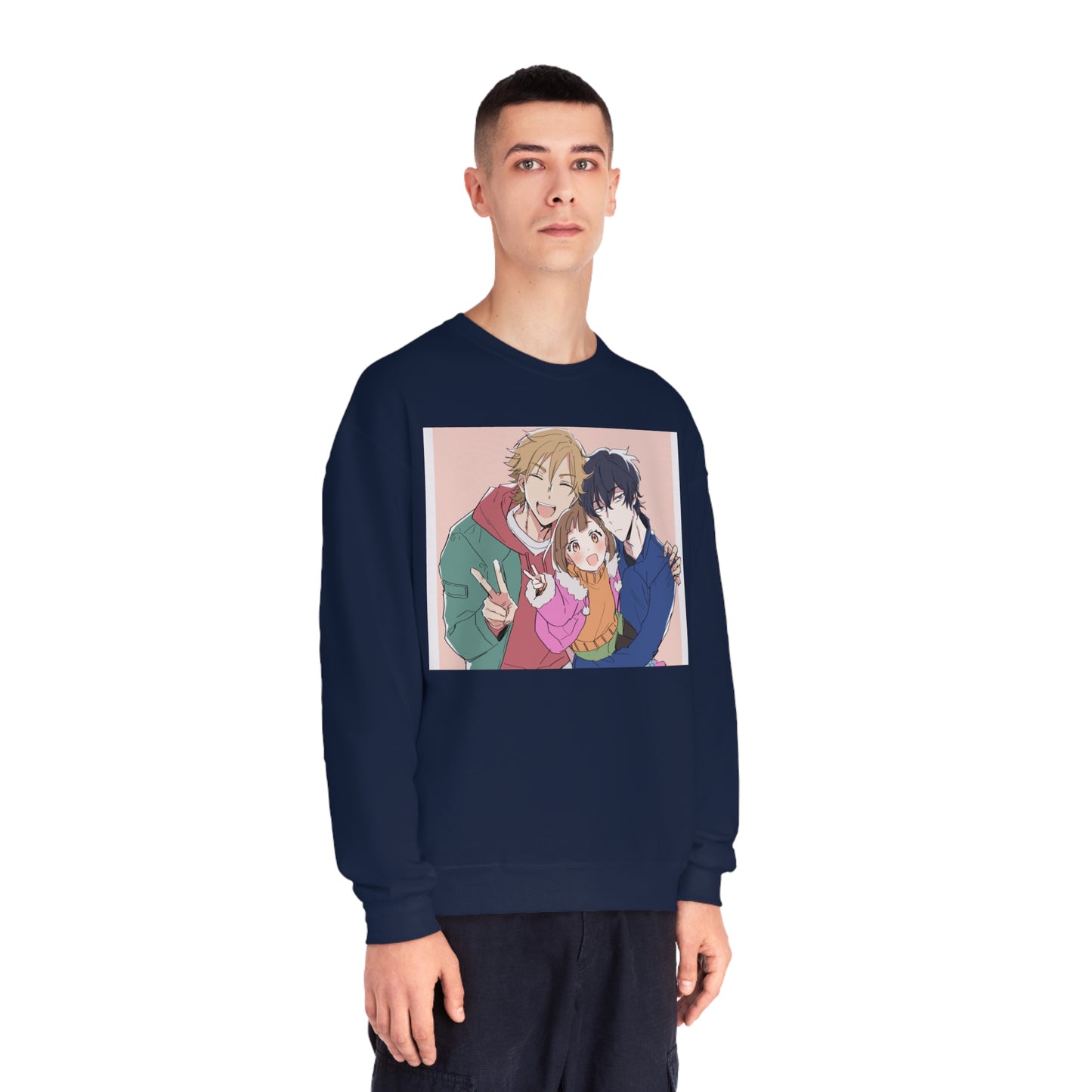 Buddy Daddies Anime Cartoon Unisex NuBlend® Crewneck Sweatshirt