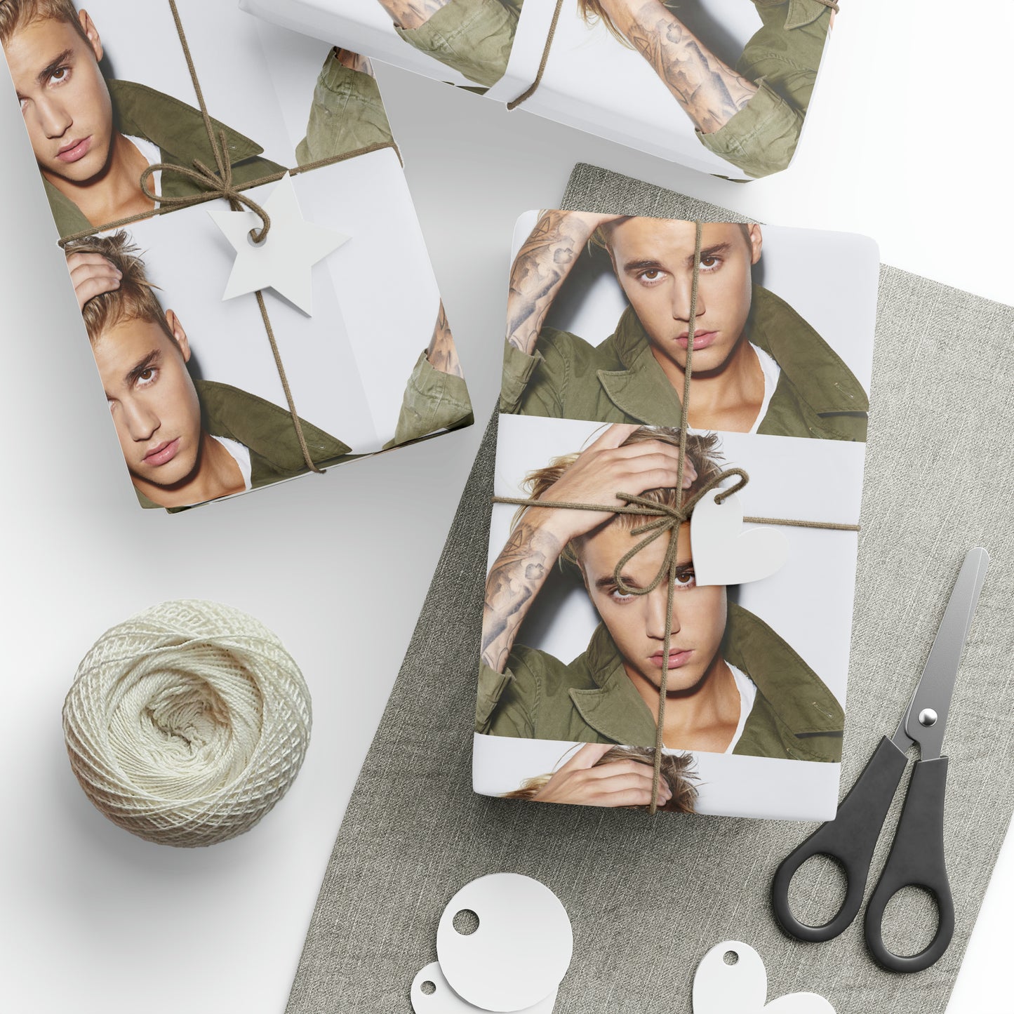 Justin Bieber singer holiday present Birthday Present Gift Wrapping Papers