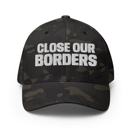 Close our Borders Embroidered High Quality Structured Twill Baseball Cap