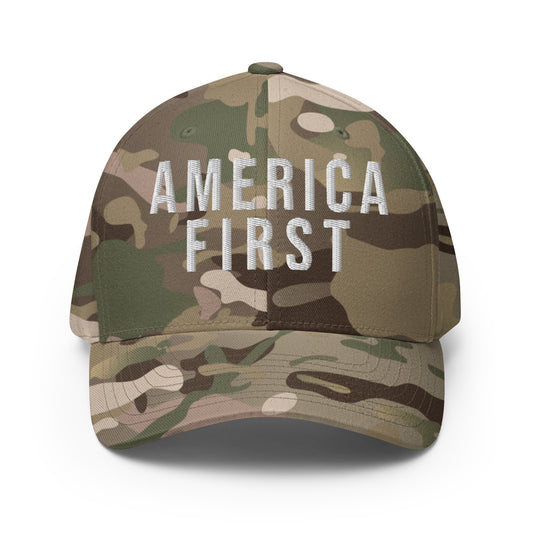 America First MAGA Structured Twill Cap