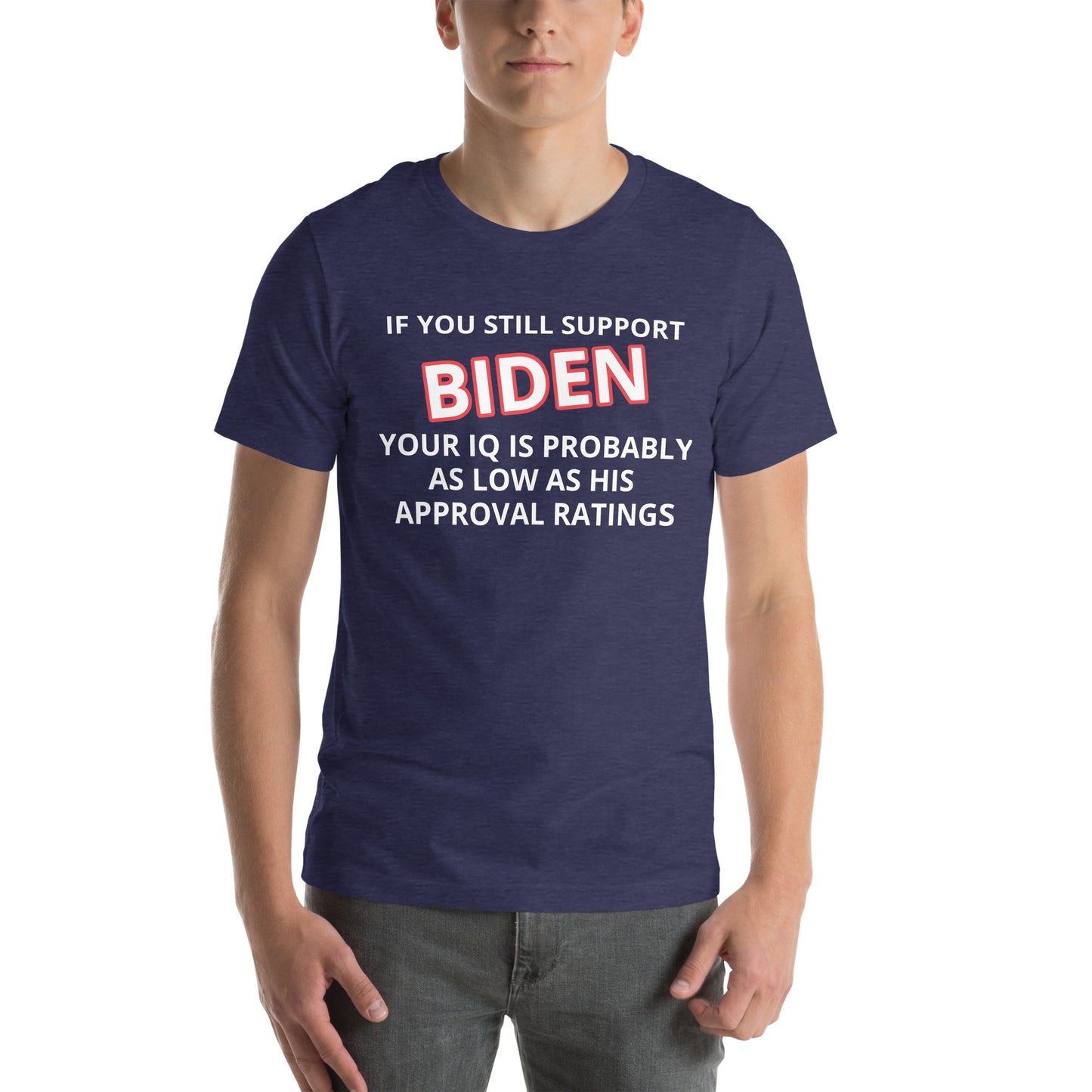 Wenn Sie Biden Funny T-Shirt unterstützen, wählen Sie Farbe und Größe